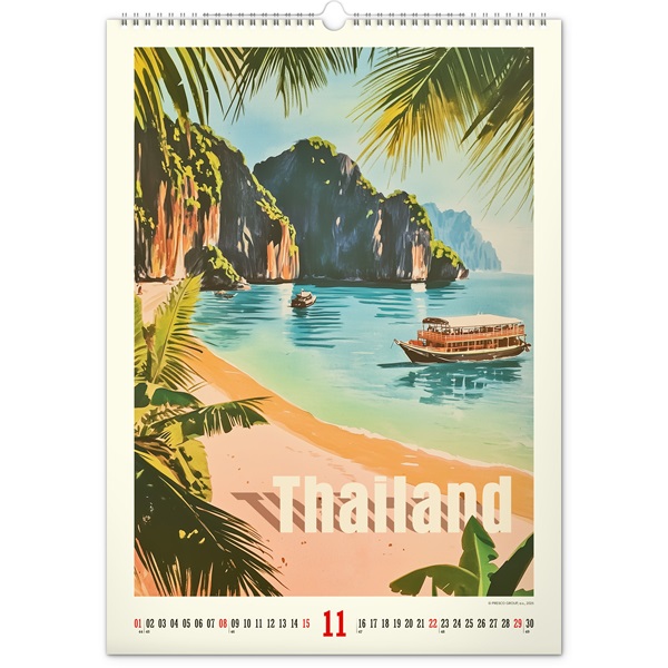 Realsystem Vintage Posters 2026 Tropical Paradise 6094-TP falinaptár