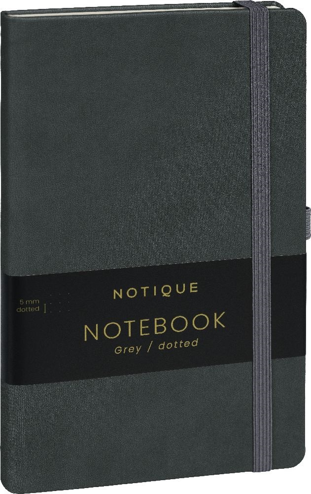 Realsystem Vivella 13 × 21 cm Gray pontozott notesz
