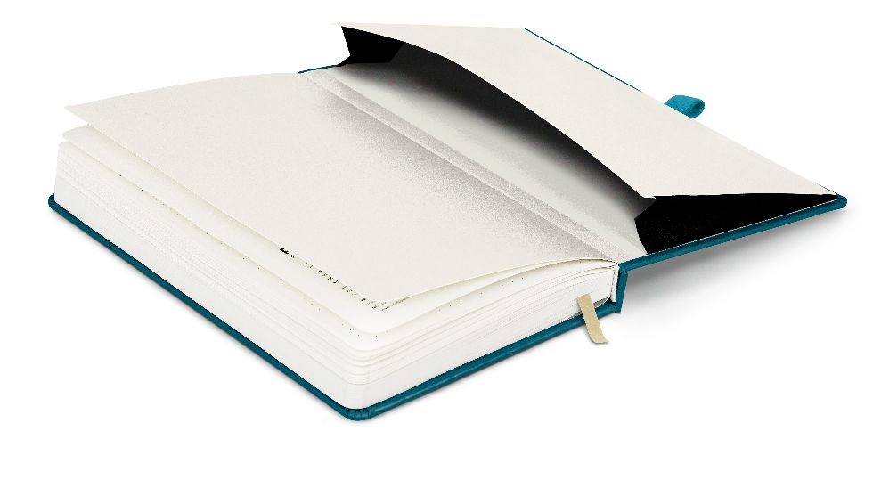 Realsystem Vivella 13 × 21 cm Teal pontozott notesz