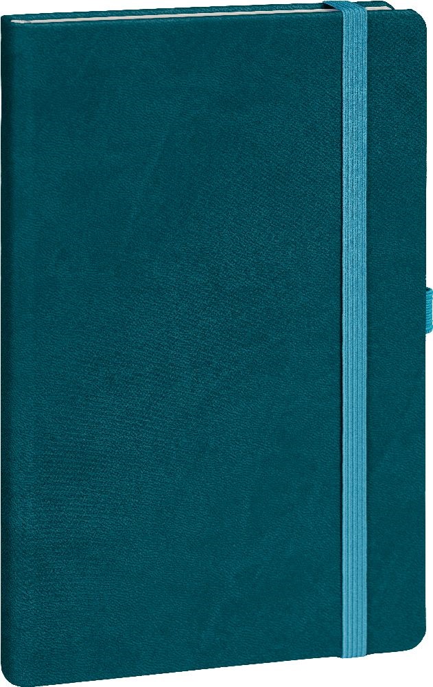 Realsystem Vivella 13 × 21 cm Teal pontozott notesz