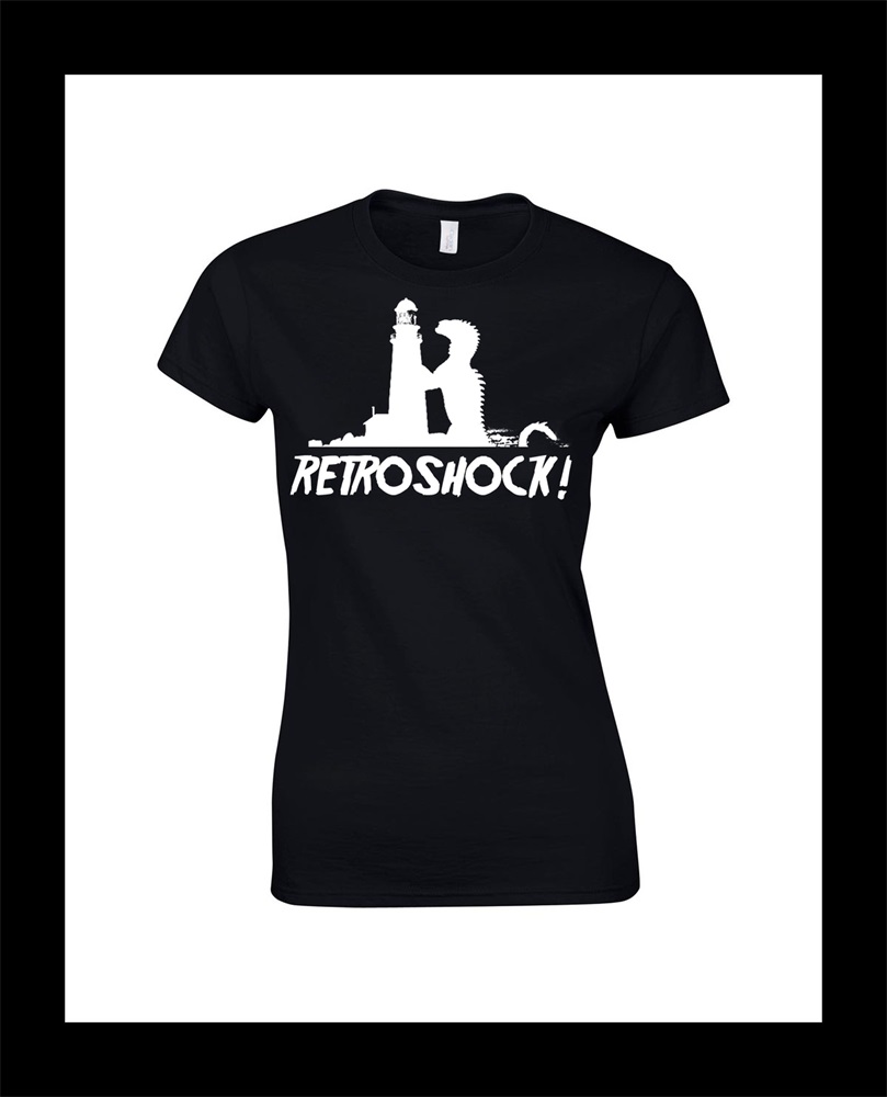 Retroshock Godzilla Classic női fekete XL méretű póló