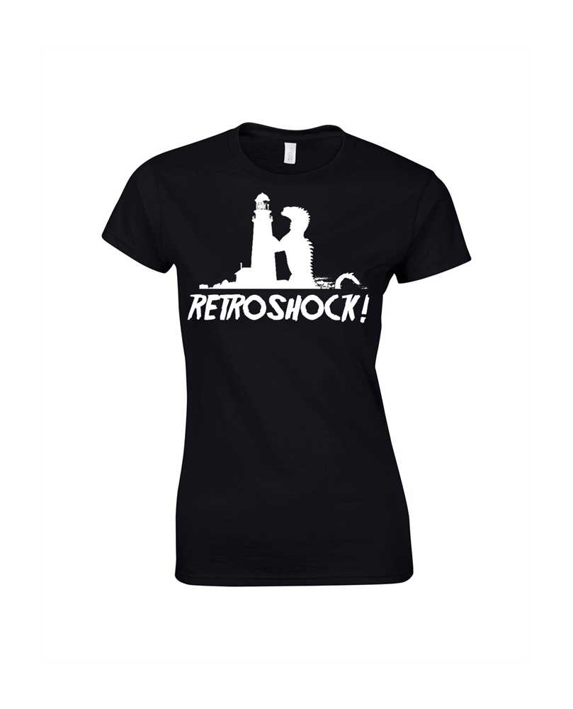 Retroshock Godzilla Classic női fekete XL méretű póló