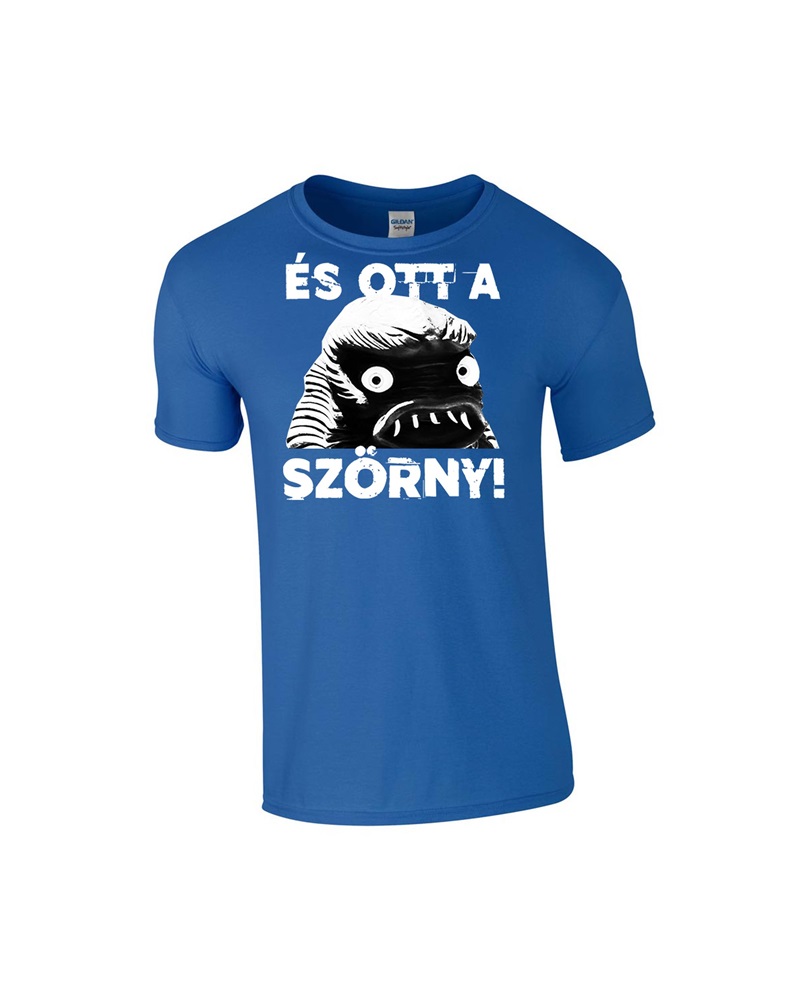 Retroshock Ott A Szörny férfi kék S méretű póló