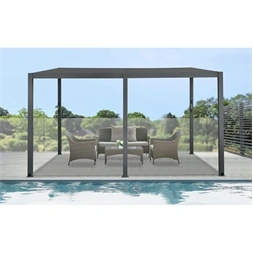 Riwall RMBP 13x10 Anthracite 4 x 3 m, antracit bioklimatikus alumínium pergola