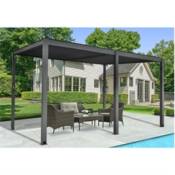 Riwall RMBP 13x10 Anthracite 4 x 3 m, antracit bioklimatikus alumínium pergola