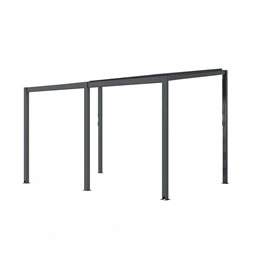 Riwall RMBP 13x10 Anthracite 4 x 3 m, antracit bioklimatikus alumínium pergola