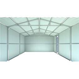 Riwall RMCG 20x13 3,86x6 m nyeregtetős antracit fém garázs