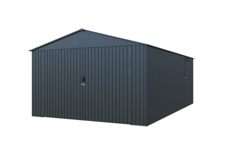 Riwall RMCG 20x13 3,86x6 m nyeregtetős antracit fém garázs