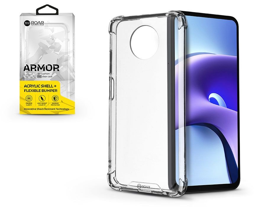Roar KC0696 Roar Armor Xiaomi Redmi NOTE 9T átlátszó ütésálló szilikon védőtok