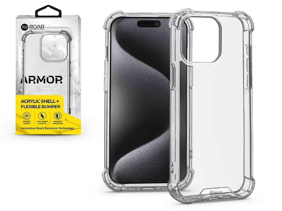 Roar KC247231 Apple iPhone 15 Pro Max Armor Gel átlátszó szilikon hátlap