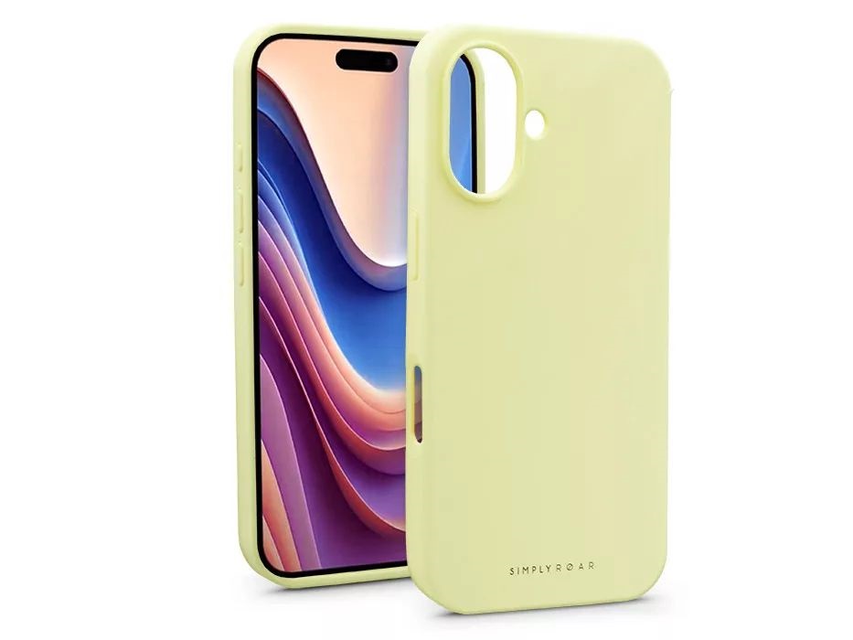 Roar KC311864 Cloud Skin Apple iPhone 16 Plus sárga szilikon hátlap