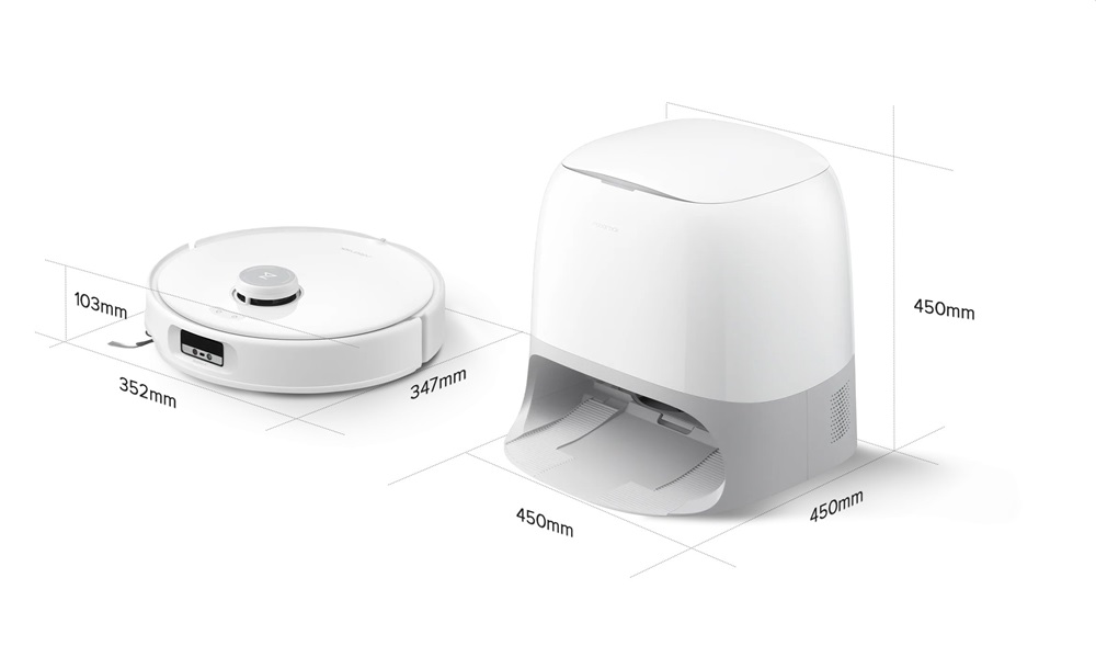 Roborock Qrevo Curv Fehér robotporszívó felmosóval
