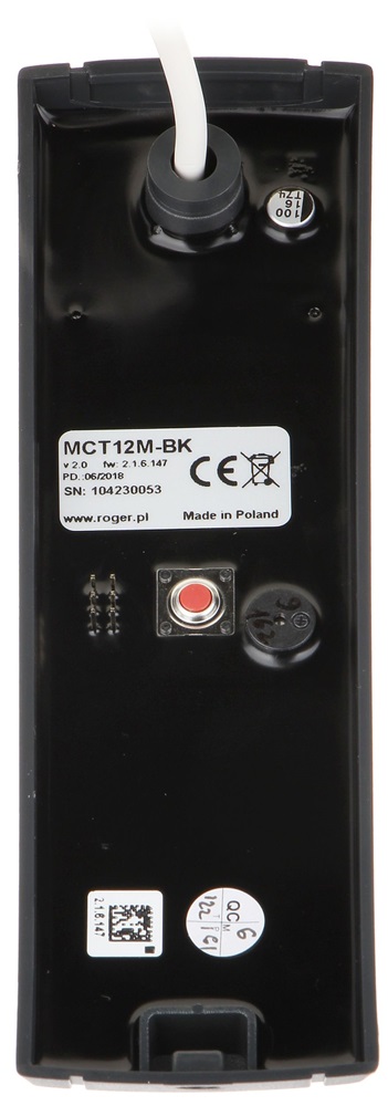 Roger MCT12M-BK 13,56 MHz/MIFARE/kültéri proximity olvasó terminál