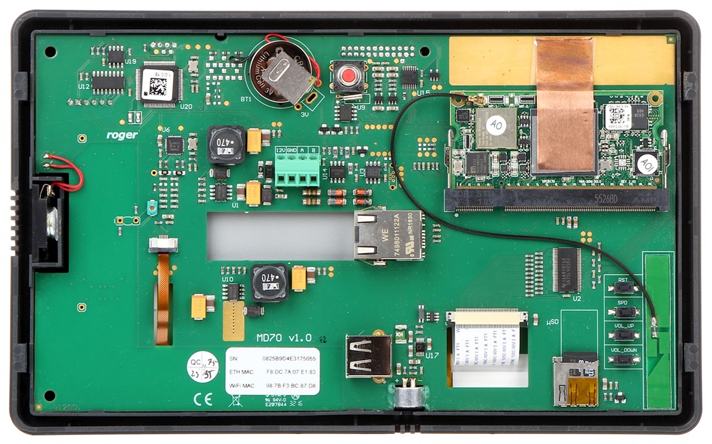 Roger MD70 13,56 MHz/MIFARE/beltéri proximity olvasó terminál