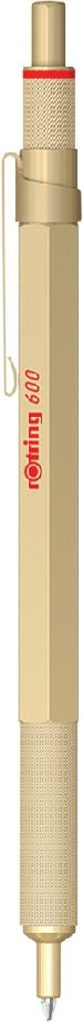Rotring 600 1,0 mm nyomógombos arany golyóstoll