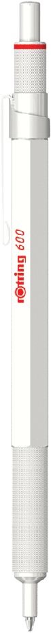 Rotring 600 1,0 mm nyomógombos gyöngyház fehér golyóstoll