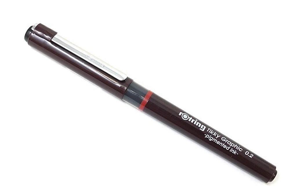 Rotring Tikky Graphic 0,2mm borvörös tűfilc