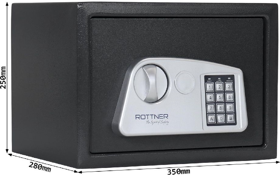 Rottner Jupiter 3 antracit elektronikus bútorszéf