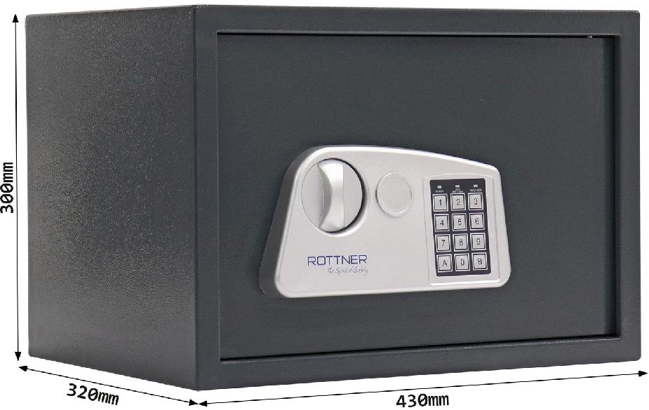 Rottner Jupiter 4 antracit elektronikus bútorszéf