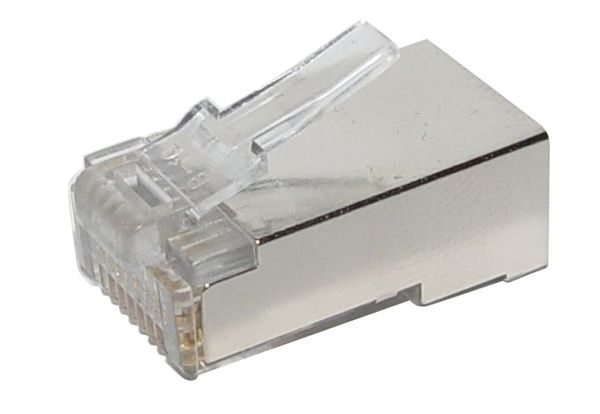 Rülstein RJ45 8P8C árnyékolt 100 db csatlakozó