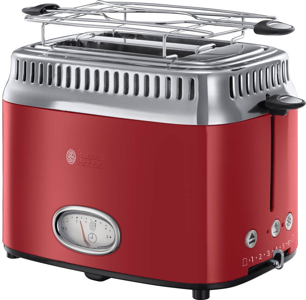 Russell Hobbs 21680-56/RH Retro piros 2 szeletes kenyérpirító