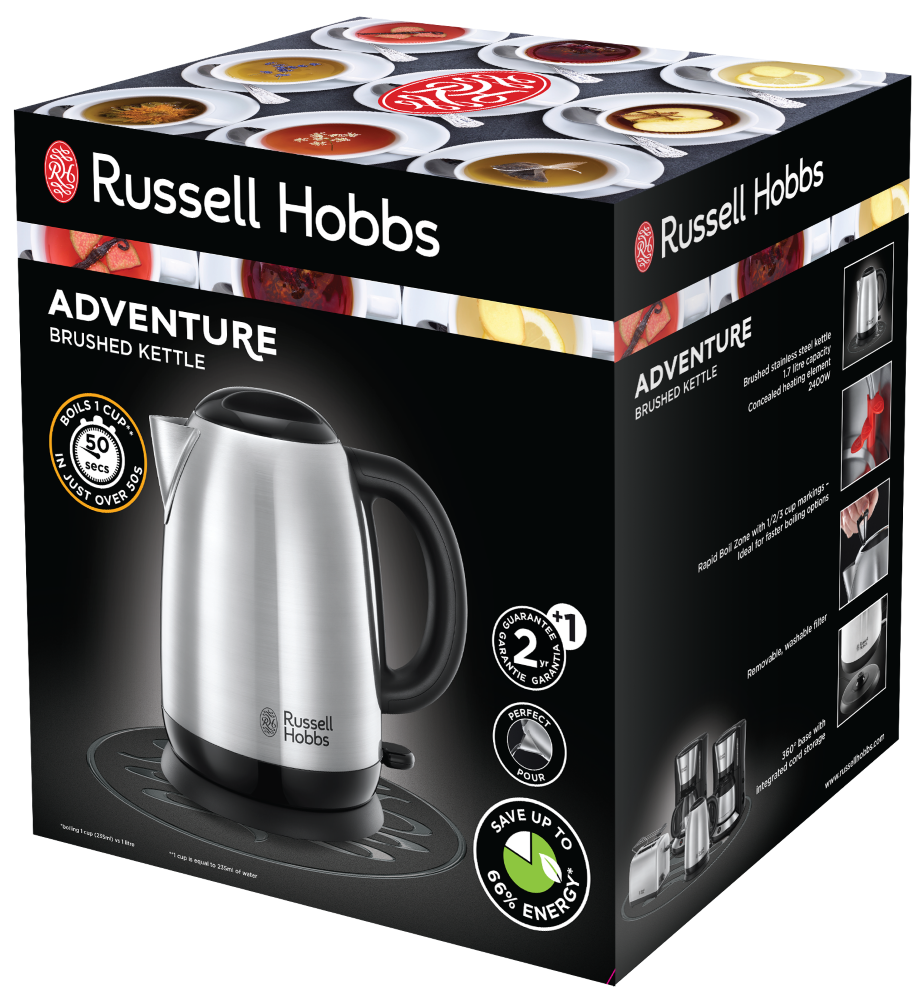 Russell Hobbs 23912-70 Adventure 1,7L-es inox vízforraló