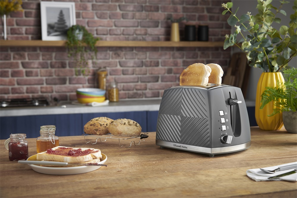Russell Hobbs 26392-56/RH Groove szürke 2 szeletes kenyérpirító