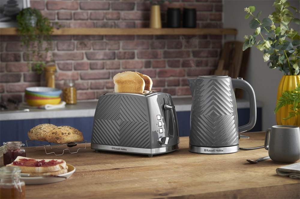 Russell Hobbs 26392-56/RH Groove szürke 2 szeletes kenyérpirító
