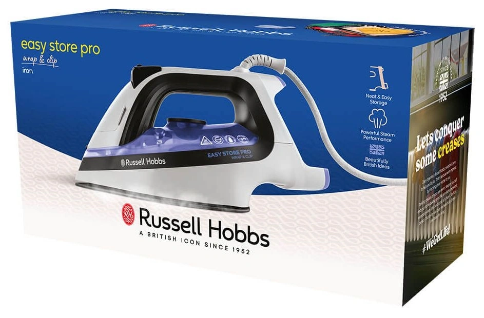 Russell Hobbs 26730-56/RH Easy Store Pro Wrap & Clip lila gőzölős vasaló