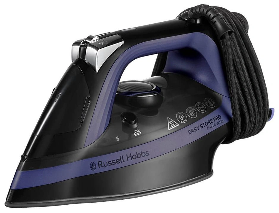 Russell Hobbs 26731-56/RH Easy Store Pro Plug & Wind fekete gőzölős vasaló