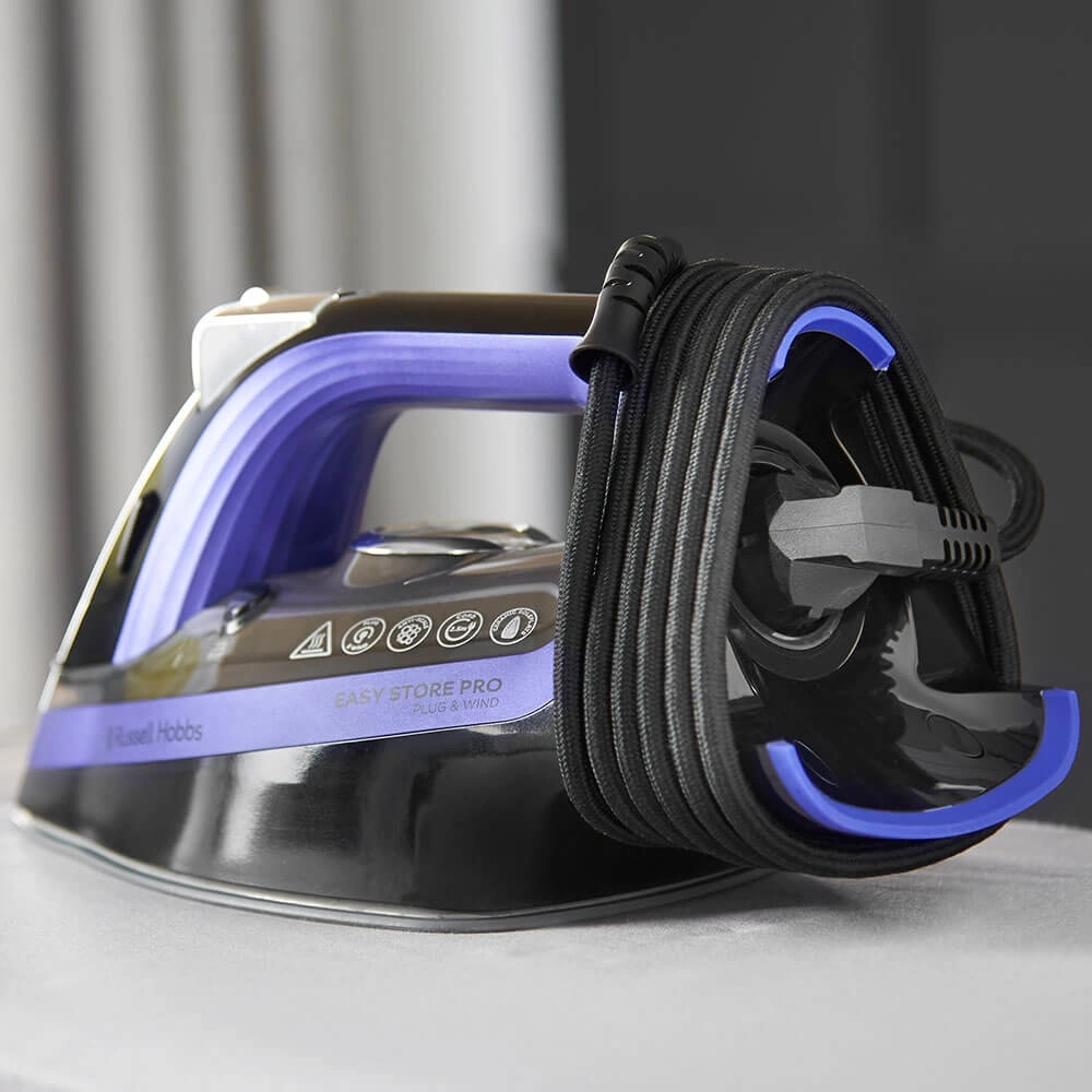 Russell Hobbs 26731-56/RH Easy Store Pro Plug & Wind fekete gőzölős vasaló