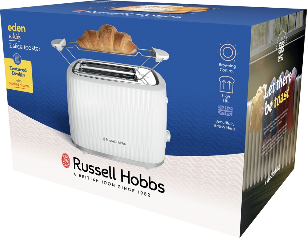 Russell Hobbs 27370-56/RH Eden fehér 2 szeletes kenyérpirító
