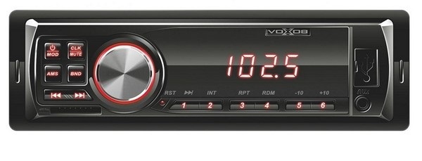 SAL BT-FM-USB-SD-AUX piros LED kijelzős fejegység