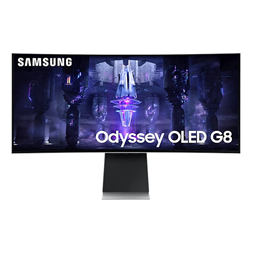 Samsung 34" LS34BG850SUXEN UWQHD Mini-DP/MicroHDMI/USB-C/WiFi/BT ívelt gamer smart OLED monitor