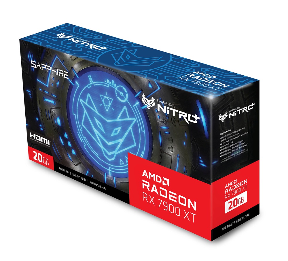 SAPPHIRE AMD Radeon RX 7900 XT NITRO+ 20GB GDDR6 (11323-01-40G) Videokártya