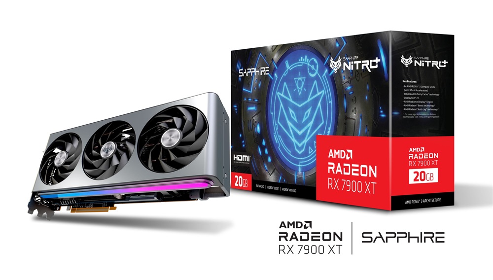 SAPPHIRE AMD Radeon RX 7900 XT NITRO+ 20GB GDDR6 (11323-01-40G) Videokártya