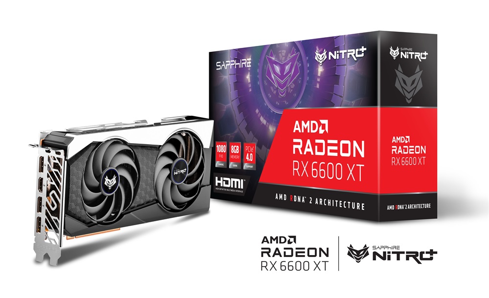 SAPPHIRE NITRO+ RX 6600 XT GAMING OC AMD 8GB GDDR6 128bit PCIe videokártya