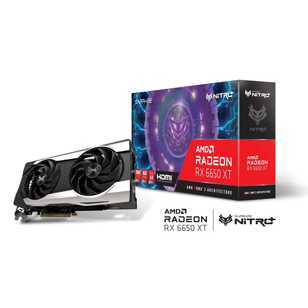 SAPPHIRE NITRO+ RX 6650 XT GAMING OC AMD 8GB GDDR6 128bit PCIe videokártya