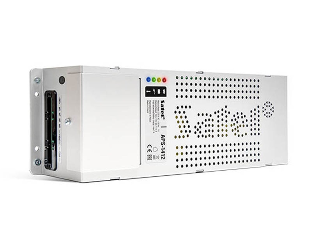 SATEL APS1412 12VDC/max. 14A/túltehelés és rövidzárvédett kimenet/kapcsolóüzemű tápegység