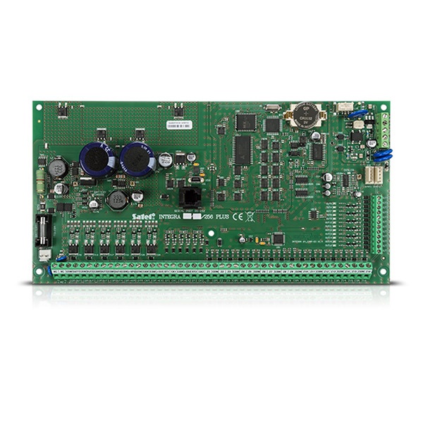 SATEL INTEGRA256PLUS 16 zónás/max. 256 zónáig bővíthető/EN 50131 Grade3/32 particiós/riasztó központ