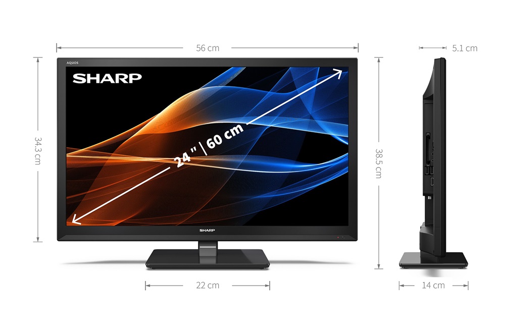 SHARP 24" 24EA3E HD Ready LED TV
