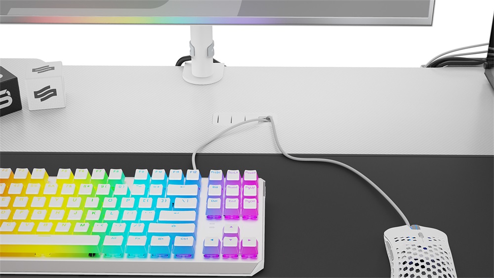 SPC Gear GD100 Onyx White fehér gamer asztal