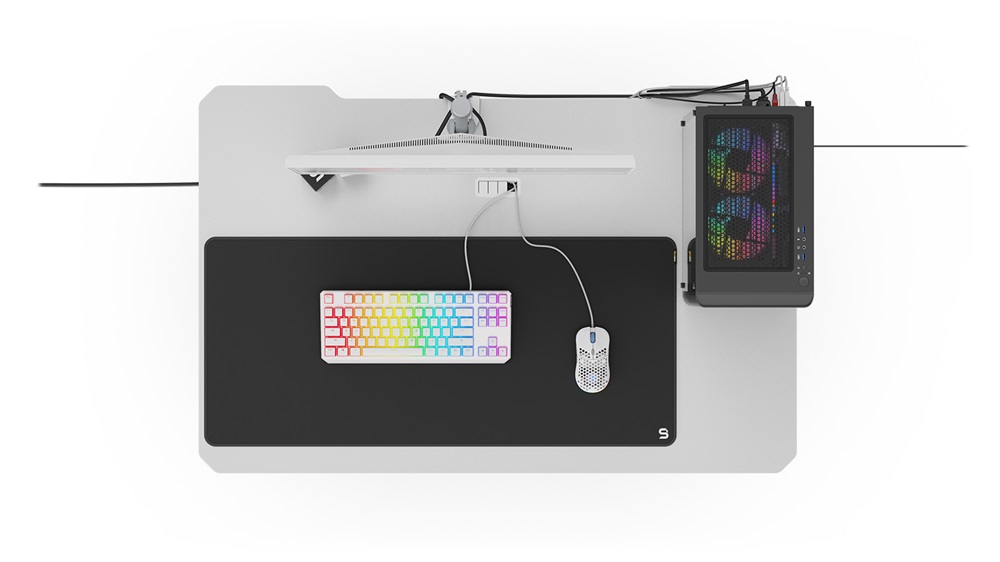 SPC Gear GD100 Onyx White fehér gamer asztal