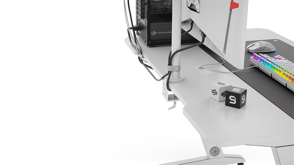 SPC Gear GD100 Onyx White fehér gamer asztal