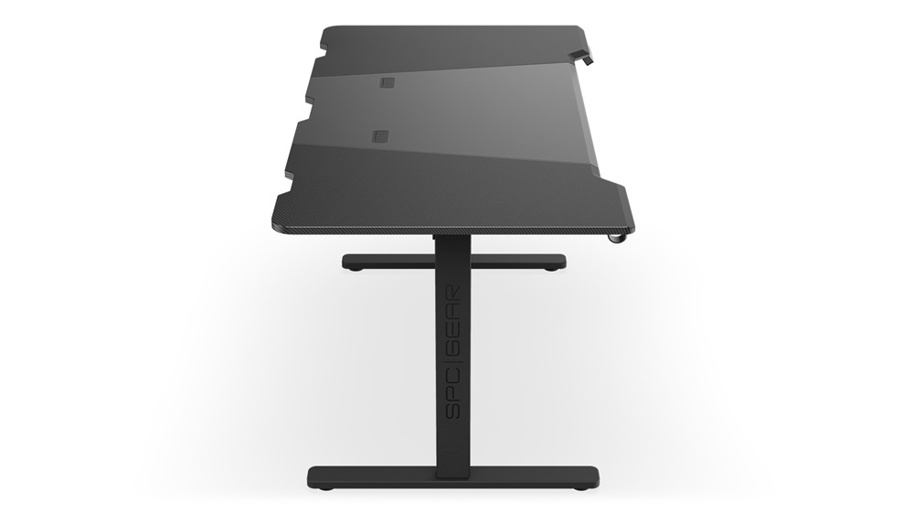 SPC Gear GD700E fekete motorosan állítható gamer asztal