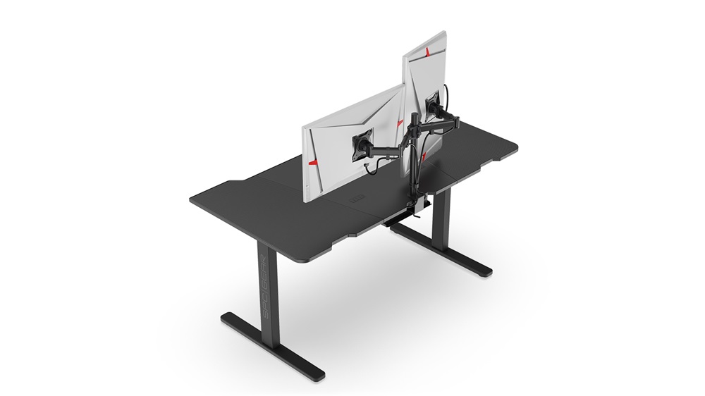 SPC Gear GD700E fekete motorosan állítható gamer asztal