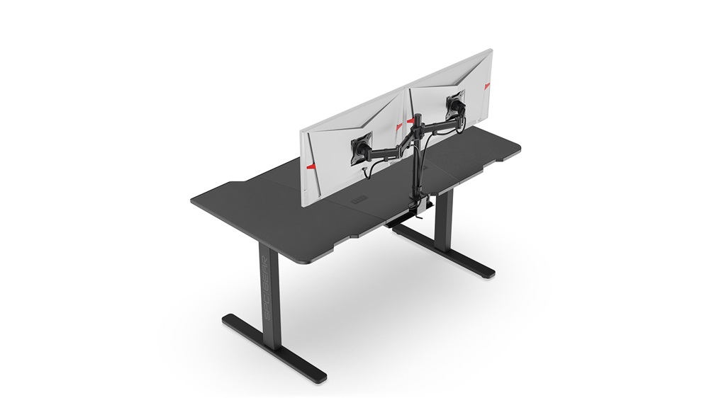 SPC Gear GD700E fekete motorosan állítható gamer asztal