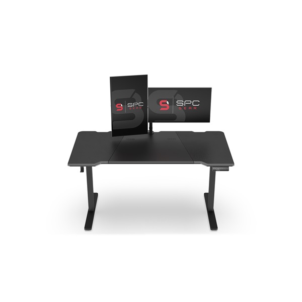 SPC Gear GD700E fekete motorosan állítható gamer asztal