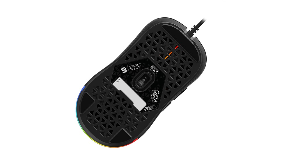 SPC Gear GEM fekete gamer egér