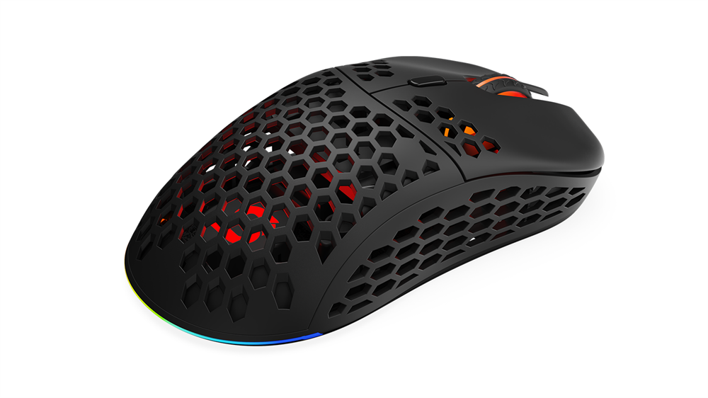 SPC Gear LIX Wireless fekete vezeték nélküli gamer egér